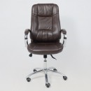 Кресло поворотное KING A, натуральная кожа, темно-коричневый